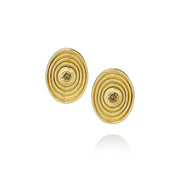 Todd Reed stud earrings with Autumn™ brilliant cut diamonds (~.22ct), and 18k yellow gold